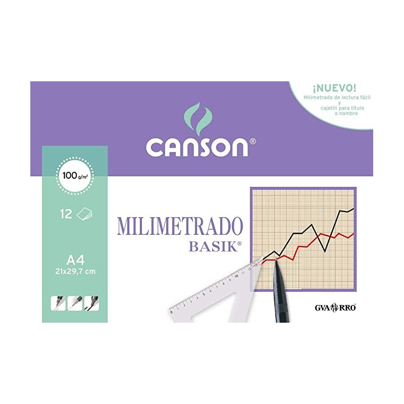 Graph Paper Canson A4 Pack