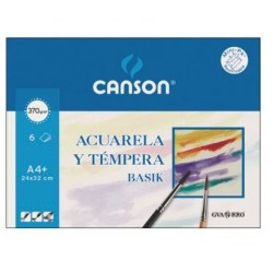 Canson Acuarela pack 6 - 370g