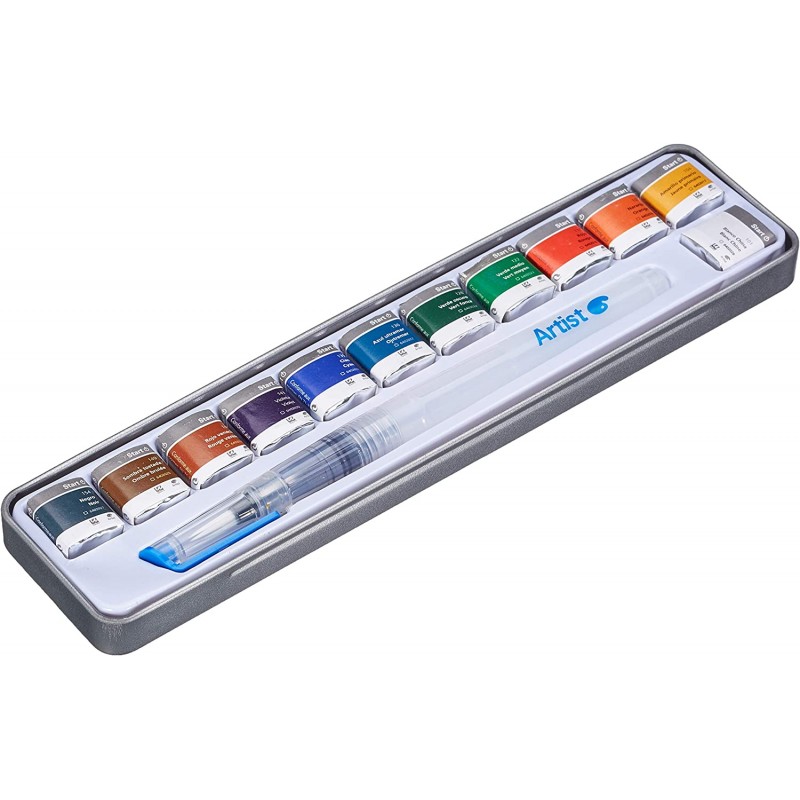 Watercolour box with brusher