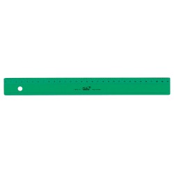Regla plástico verde 30cm
