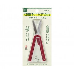 Midori XS compact scissors red